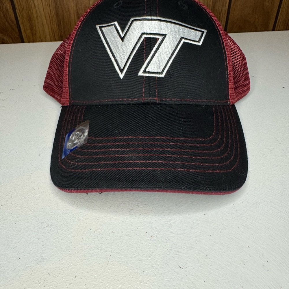 VT Black and Maroon Trucker Hat